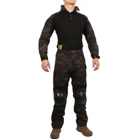 emersongear assault paintball clothing tactical gear military army uniform combat shirt pants with elbow knee pads