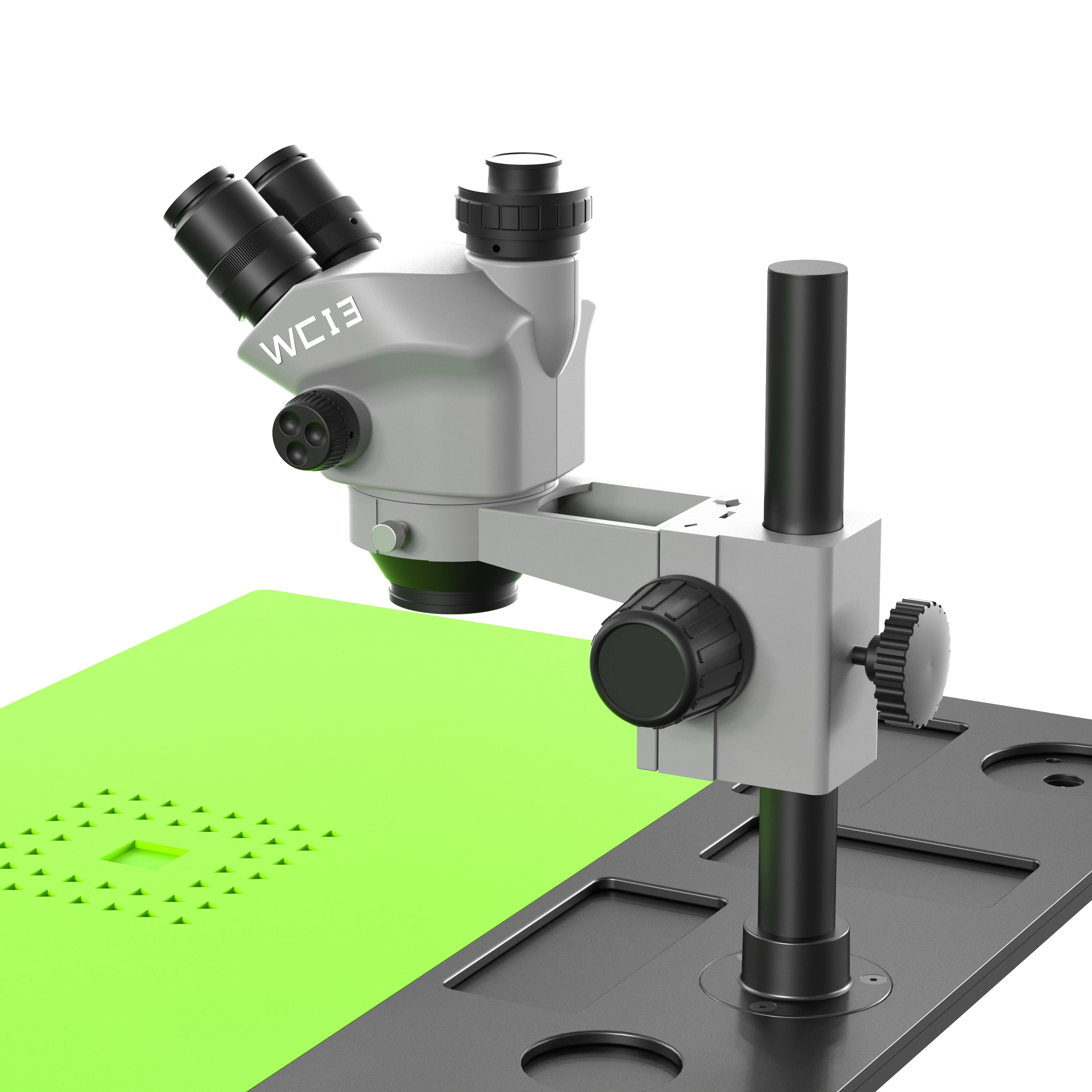 LUOWEI WCI3 7-50X триокулярная колонка с базовой рукояткой высокое разрешение