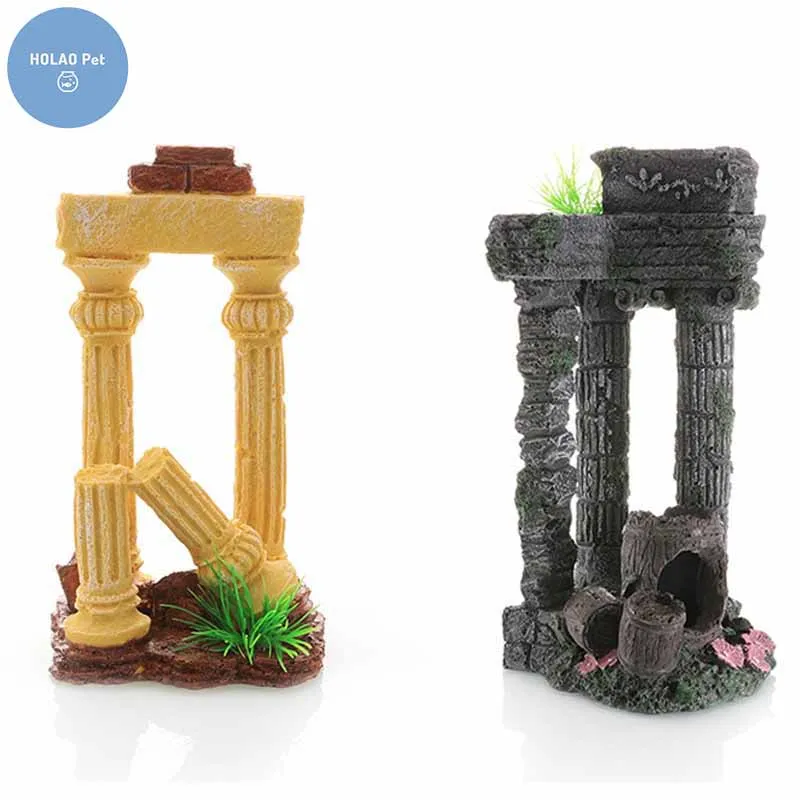 

Roman Column Fish Tank Decoration Aquarium Accessories Fishbowl Decor Ornaments Pet Jellyfish Carp Turtle Reptile Animals Shrimp