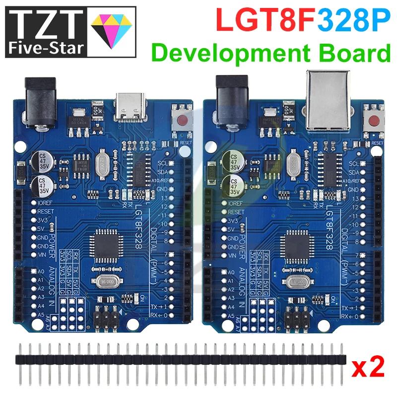 TZT LGT8F328P UNO R3 CH340G Плата розробки 16 МГц для заміни Arduino ATmega328P