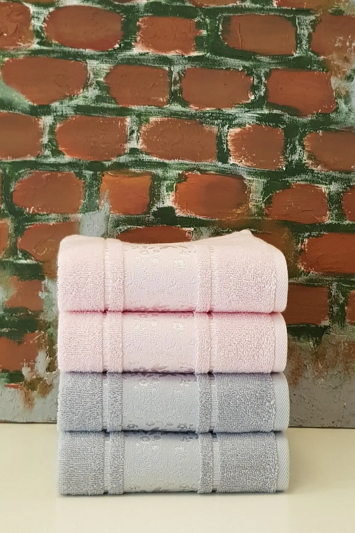 

Полотенце Camellia 4 'lü розово-серый