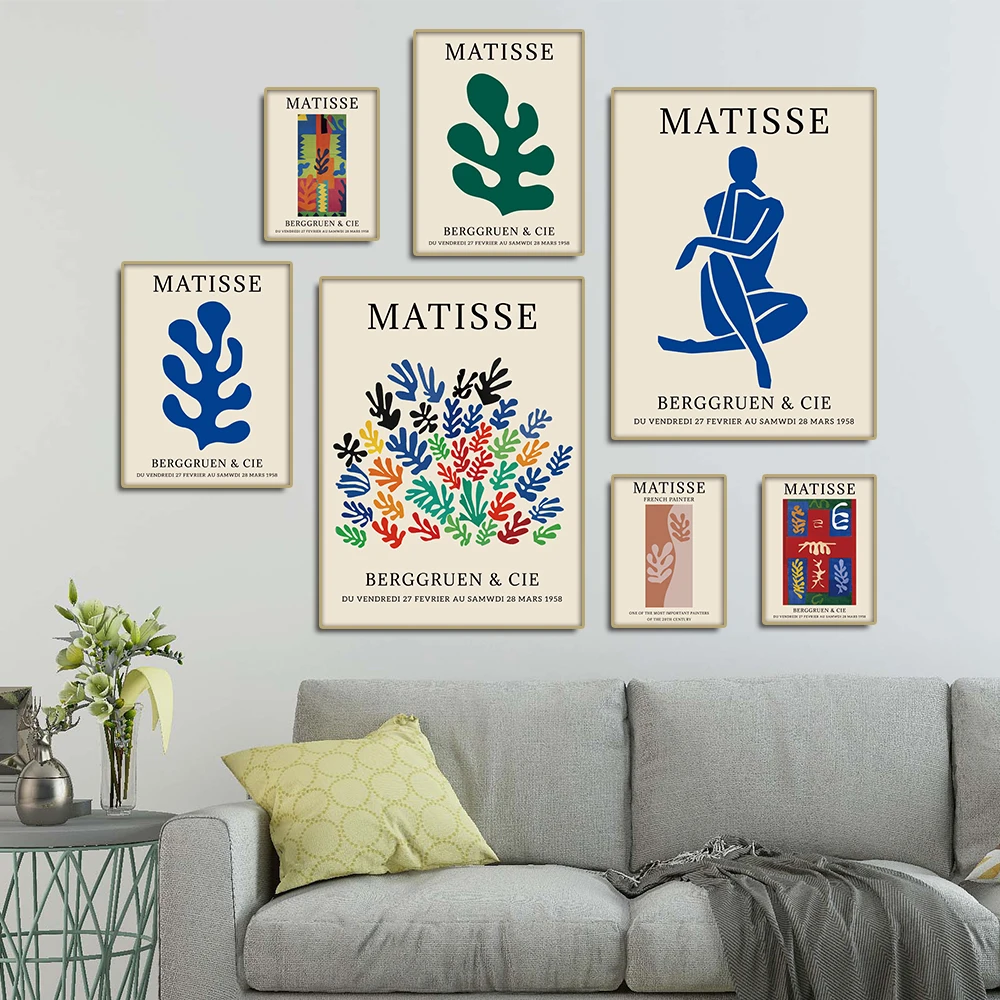 

Matisse Body Coral Leaf Poster Abstract Canvas Painting Nordic Posters And Prints Wall Art Pictures For Living Room Home Decor