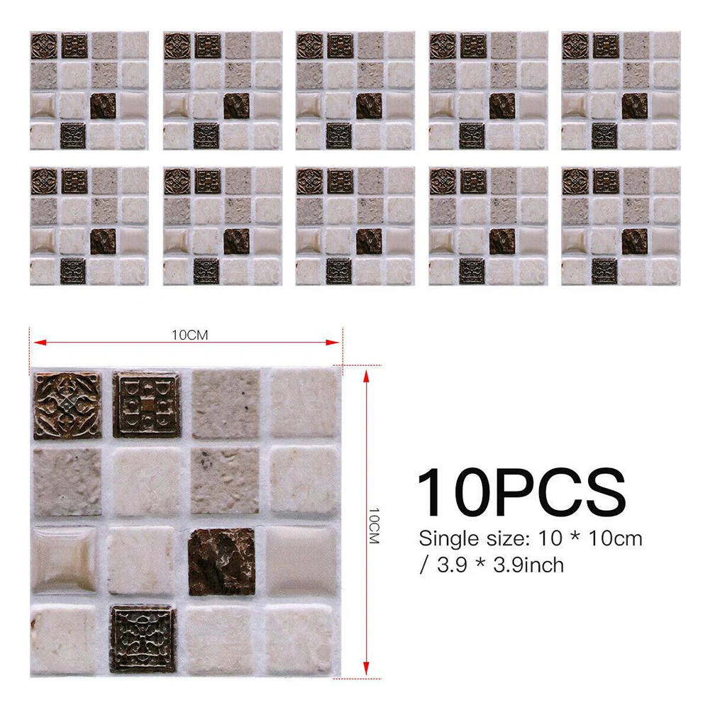 10 шт. самоклеящиеся настенные 3D-панели