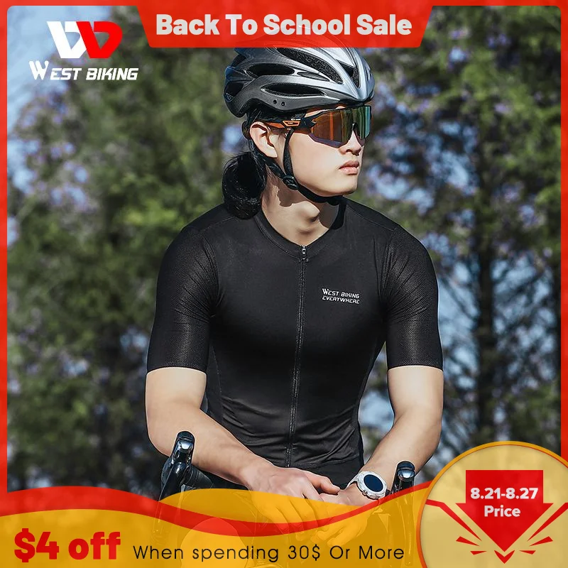 

Летняя мужская футболка для велоспорта WEST BIKING с коротким рукавом, женская спортивная футболка для мотокросса, горного велосипеда, эндуро, дышащая велосипедная одежда