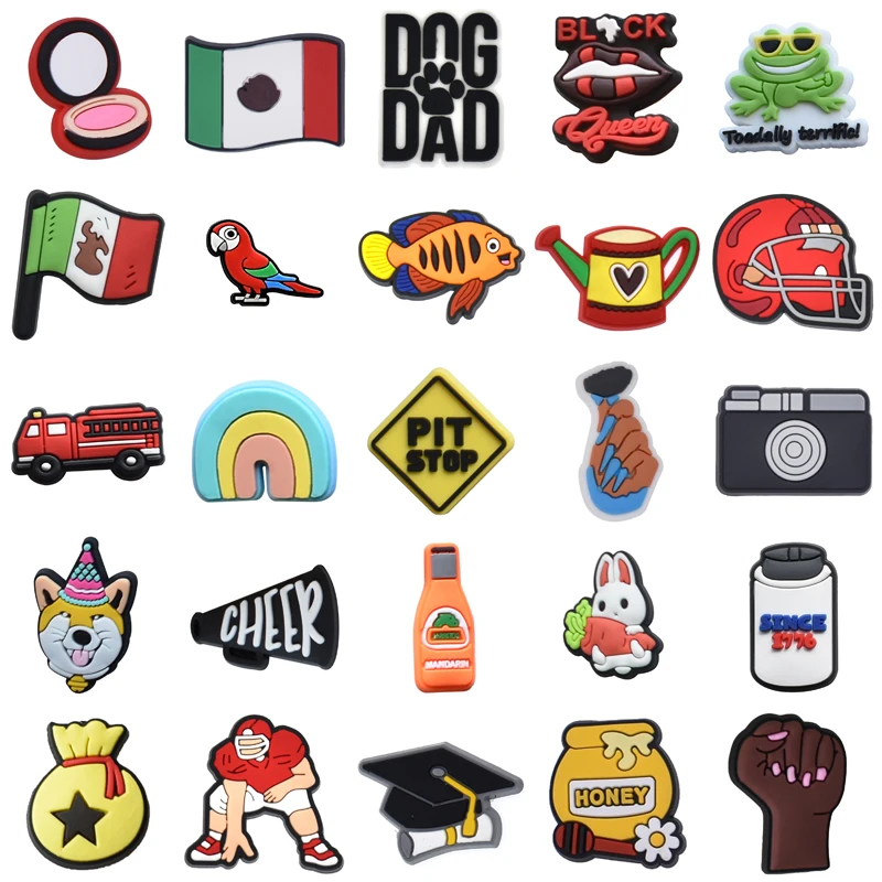 

Decorations for Croc Set Jeans Wholesale Bulk Shoes Accessories Boy Gifts Shoe Charms Packs Men Para Pins Girl Kids Women Charm