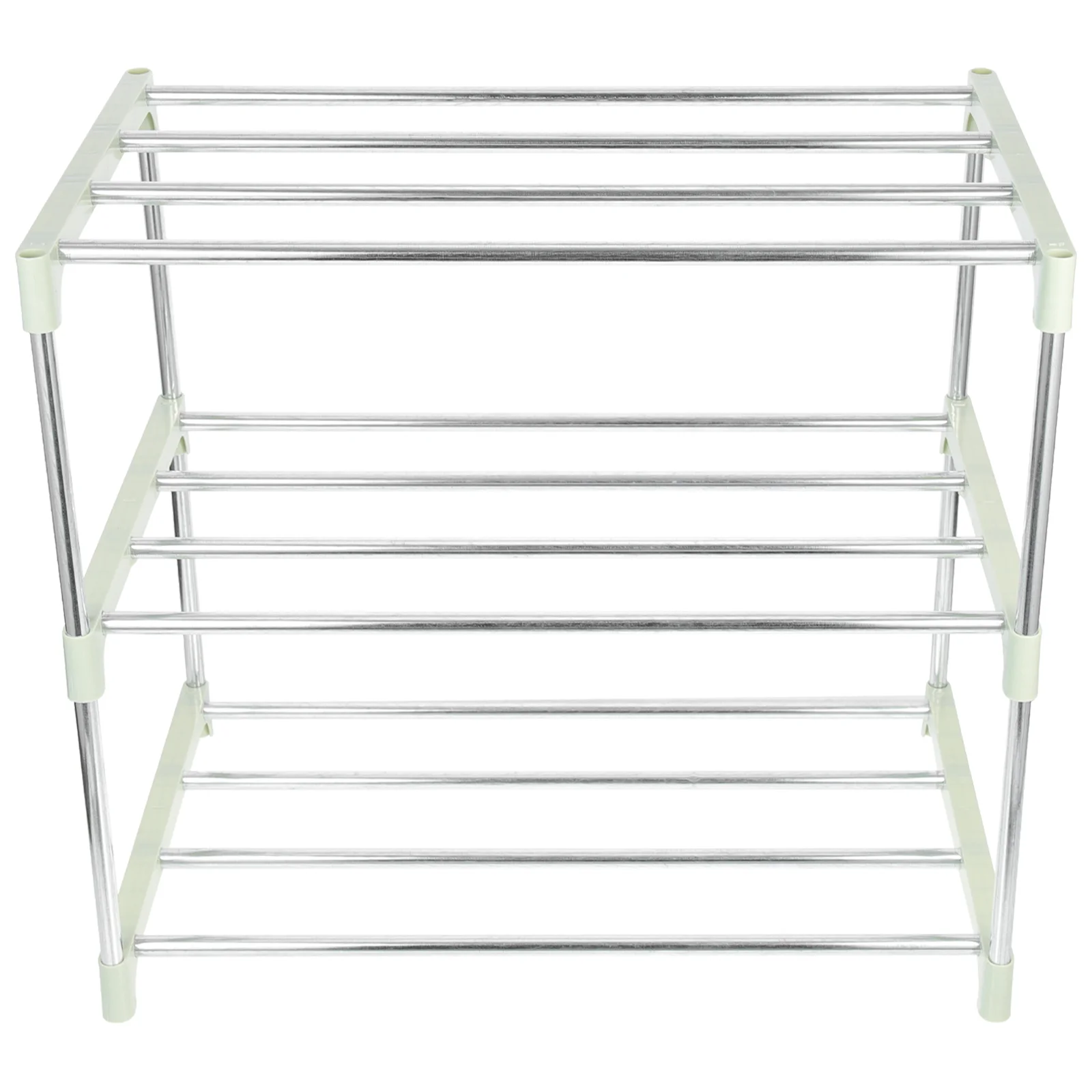 

Metal Shoe Rack Corner Organizer Entryway Storage Household Pp Three-layer Shoes Holder