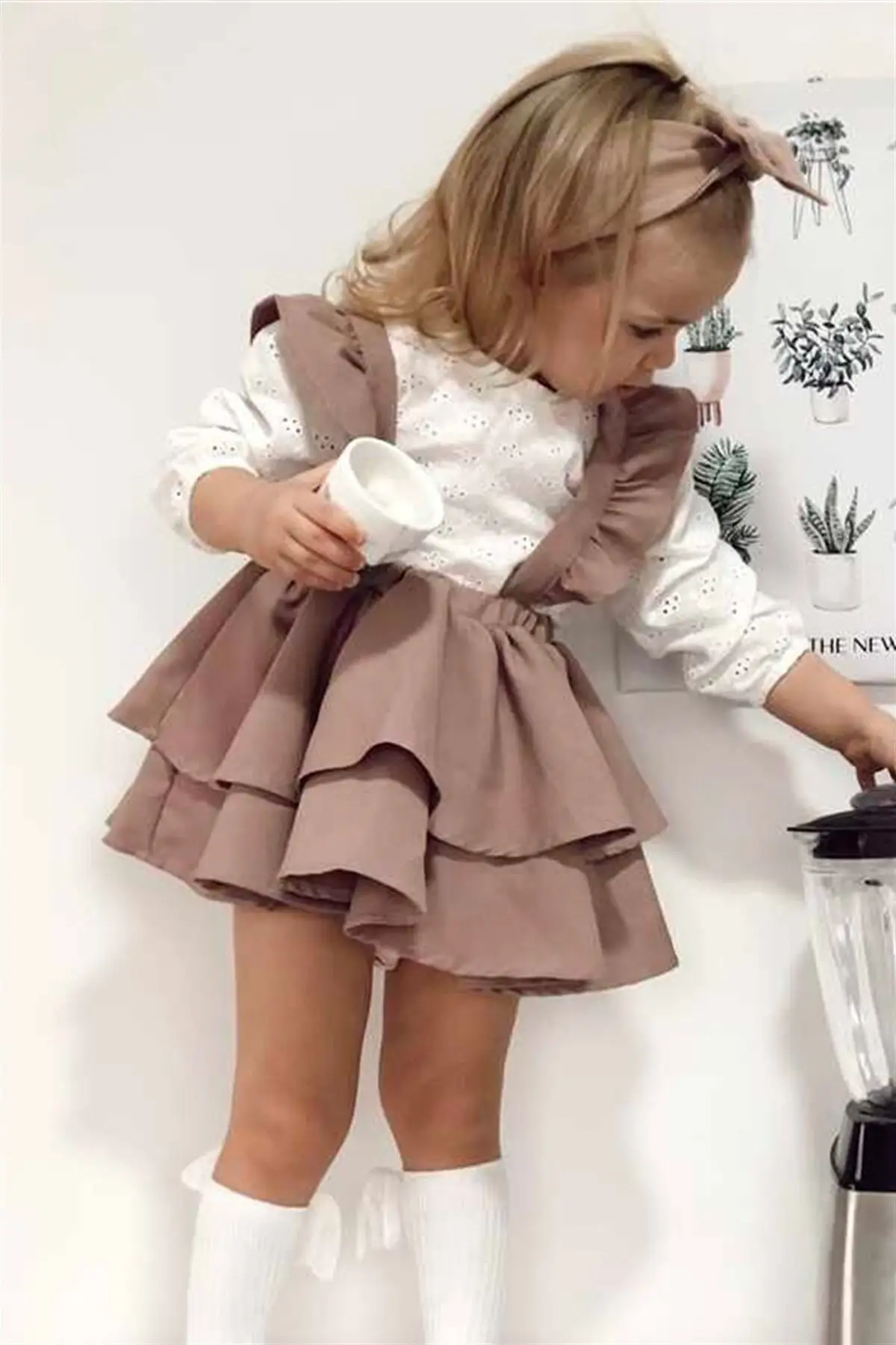 

Норковая юбка на бретельках, блузка, костюм-одежда для платья