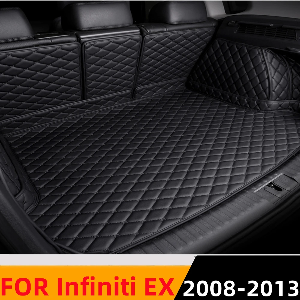 

Sinjayer Waterproof Highly Covered Car Trunk Mat Tail Boot Pad Carpet Rear High Side Cargo Liner For Infiniti EX Series 08-2013