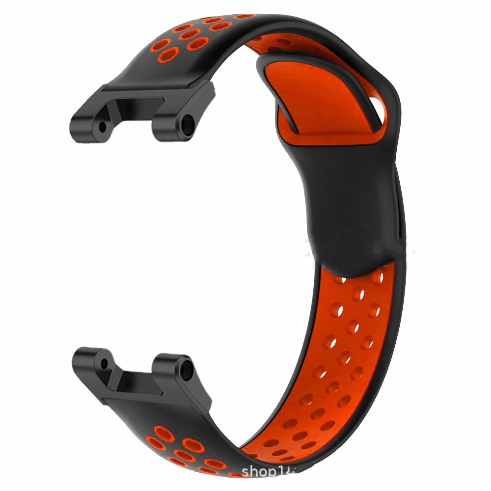 Breathable Silicone Strap For Amazfit T Rex 2 Smart Watch Band Black Metal Connector Bracelet For Xiaomi Amazfit T-Rex/T-Rex Pro