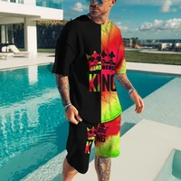 2022 sunmmer mens t shirt set material fashion comfortable cool t shirt shorts outfits sets male oversized cloth punk tracksuit