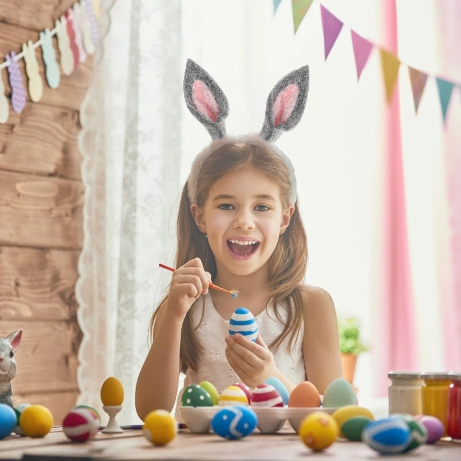 Аксессуары для кроличьих ушей фетровые декорации пасхальной вечеринки милые