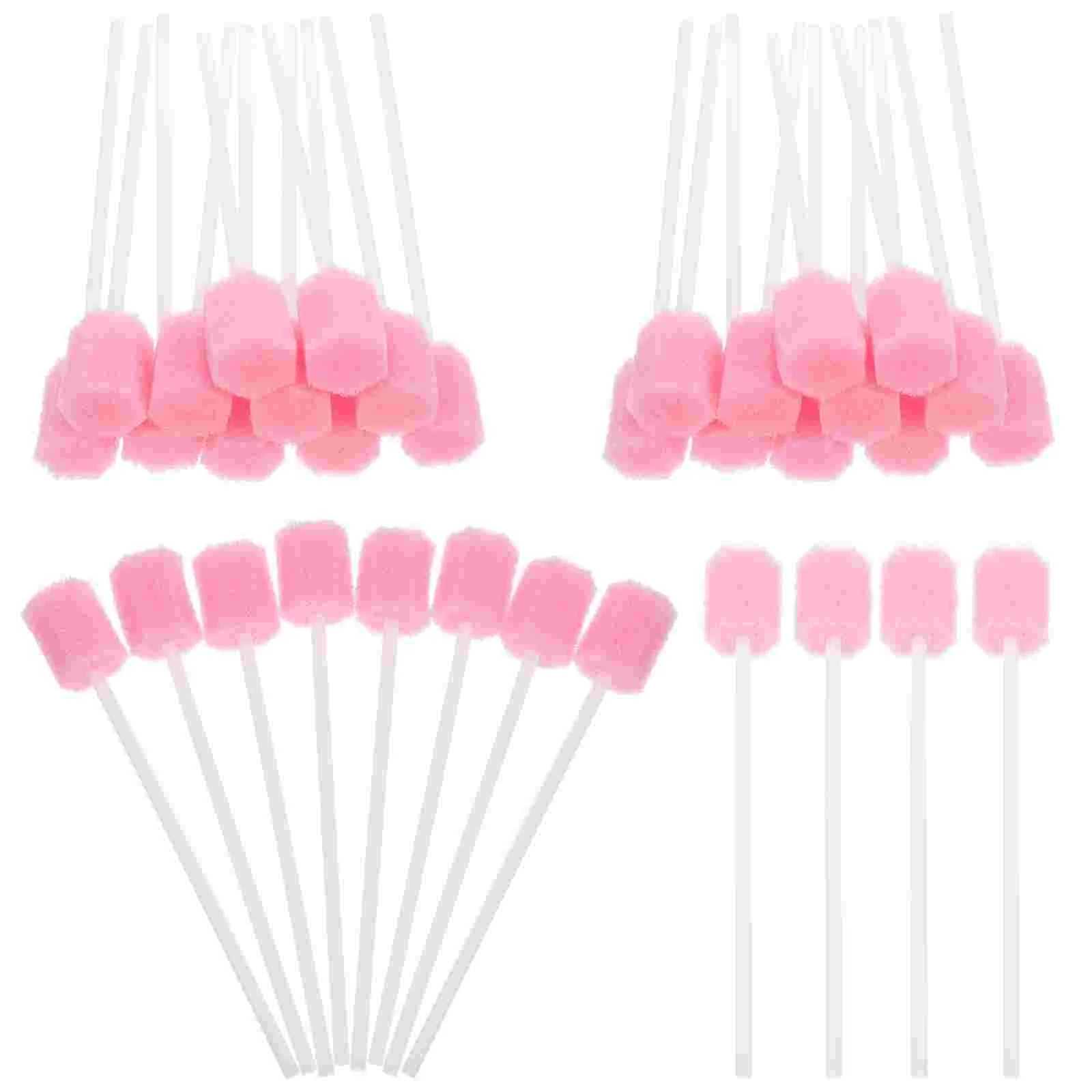

50pcs Disposable Mouth Swabs Oral Care Swabs Brushes Oral Cleaning Tools