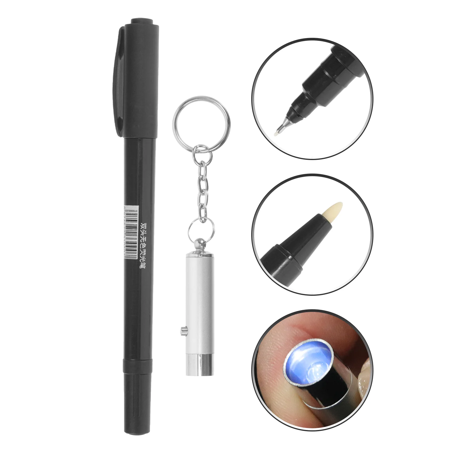 

Highlighters Invisible Ink Pen Security Marker Dual End Water-based Portable Marking Ends UV