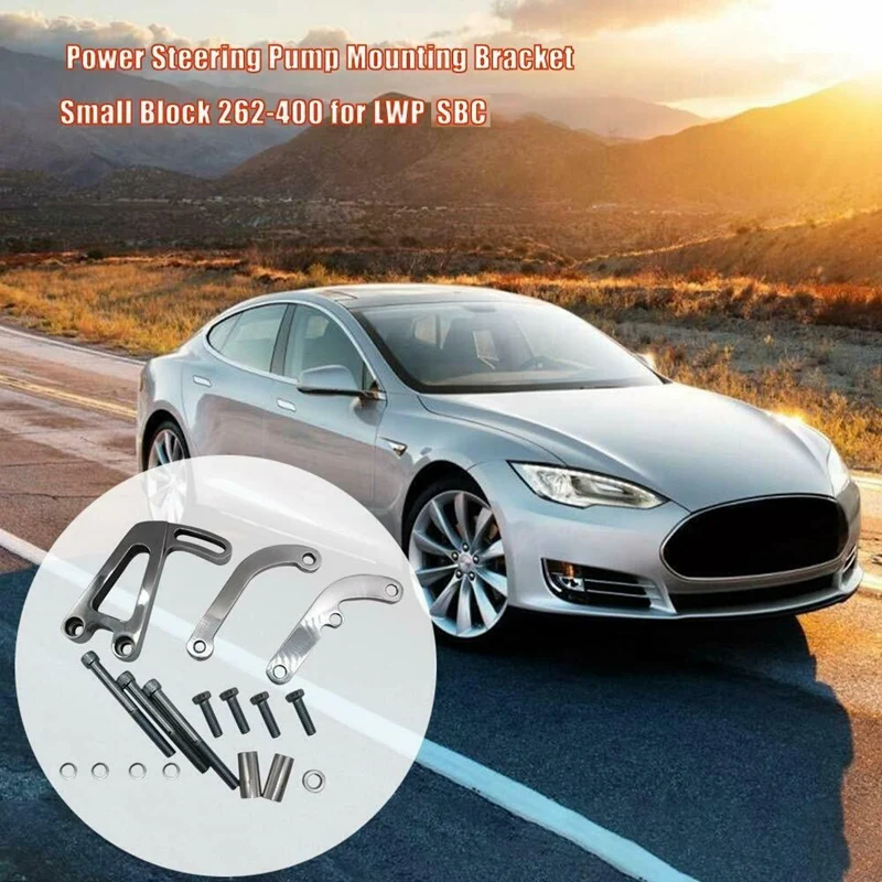 Полированный алюминиевый Монтажный кронштейн насоса гидроусилителя руля для Chevy