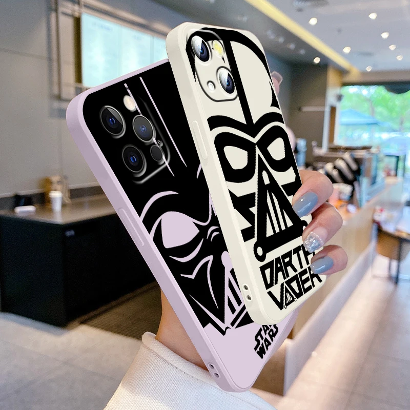 

Star Wars Luxury Samurai Phone Case For Apple iPhone 14 13 12 Mini 11 XS Pro Max X XR 8 7 Plus SE 2020 Liquid Rope TPU Cover