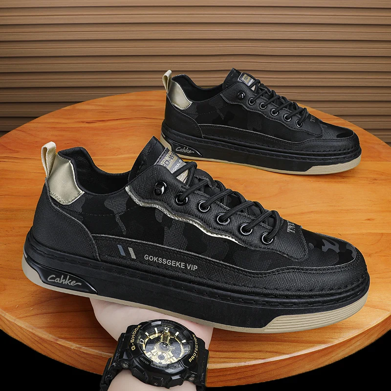 

Лидер продаж, мужская обувь из искусственной кожи, брендовая модная мужская Молодежная повседневная обувь, популярные мужские кроссовки на шнуровке