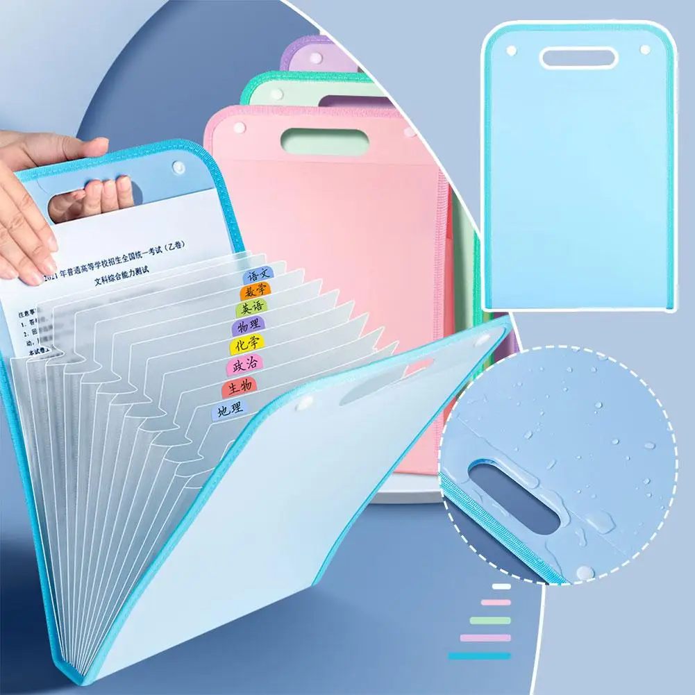 

A4 File Package For Easy Carrying By Students Multi Layer Design For School Office Family Travel Storage Finishing Bag Simp Z1o2