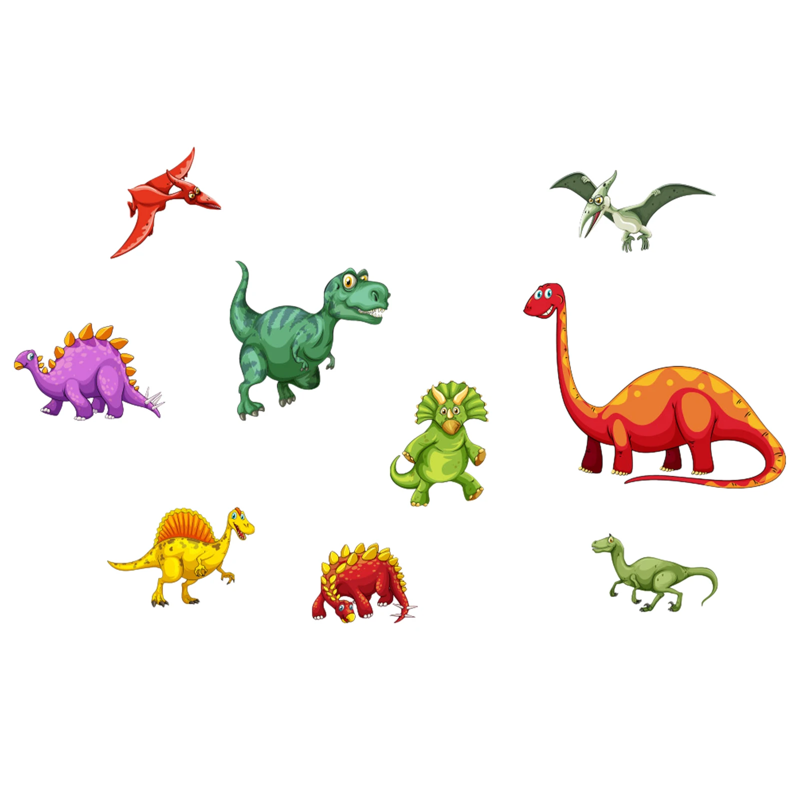 

Очаровательный Красочный Динозавр для детской комнаты, 2 комплекта, наклейки для детской комнаты, съемная Наклейка на стену, искусство «сде...