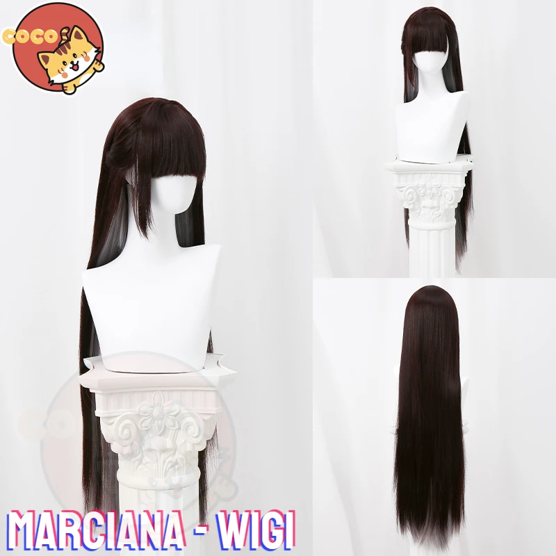 Парик для косплея NIKKE Marciana длинный черный парик богиня победы