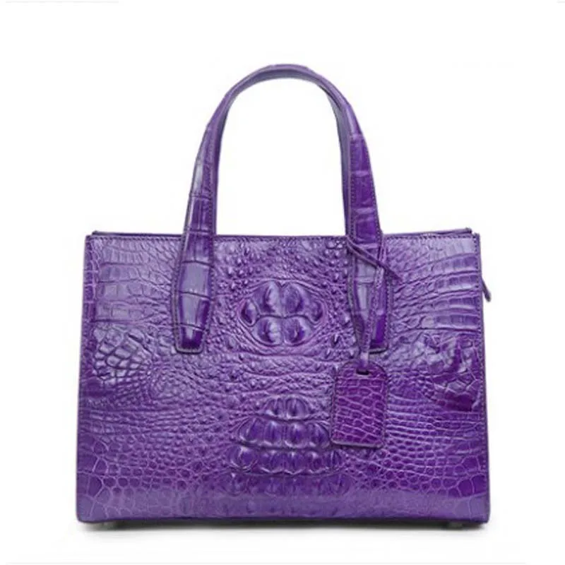 Сумка ouluoer женская из тайской крокодиловой кожи сумочка на одно плечо кросс-боди