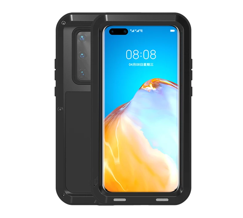 

360 Full Protect Case For huawei p40 pro Case Metal Doom Heavy Duty FOR huawei p40 lite case Shockproof Cover Phone Cases Fundas