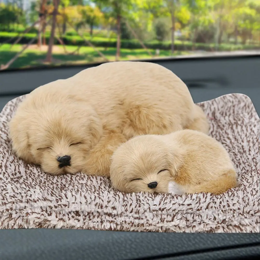 

Форма для дисплея, Спящая собака, дизайн, Очищающий воздух, пластиковая мультяшная модель животного, украшения для автомобиля, мягкая кукла, украшения