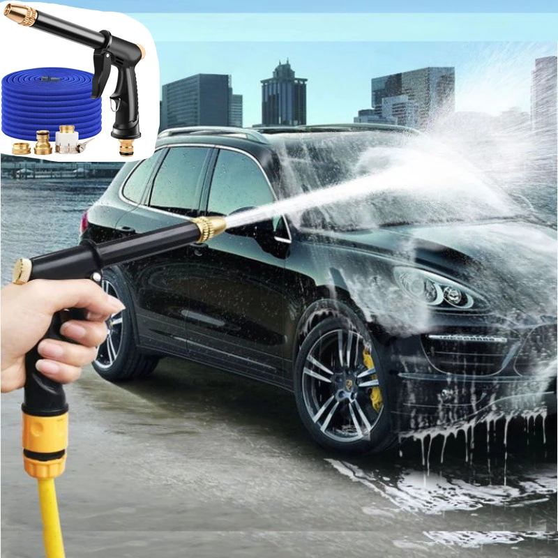 

Portable High-Pressure Water Gun For Washing Garden Clean Hose Nozzle Sprinkler High-pressure Clean Washer Gun Car Washing Kit