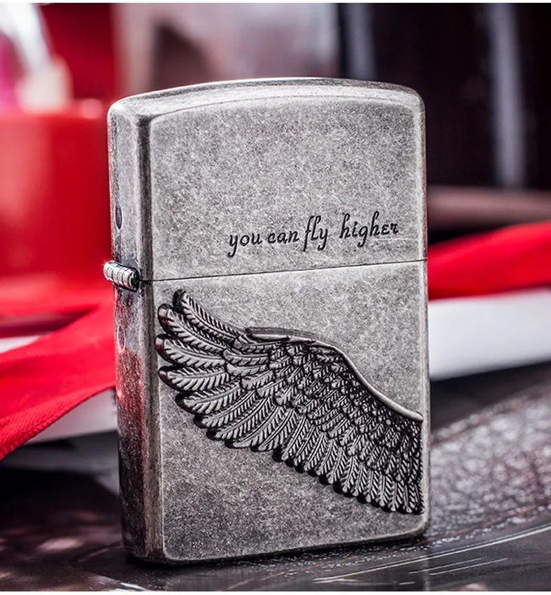 

New Zorro Ancient Silver Relief Kerosene Windproof Lighter Skull Cross Personality Stylish Beautiful and Classical