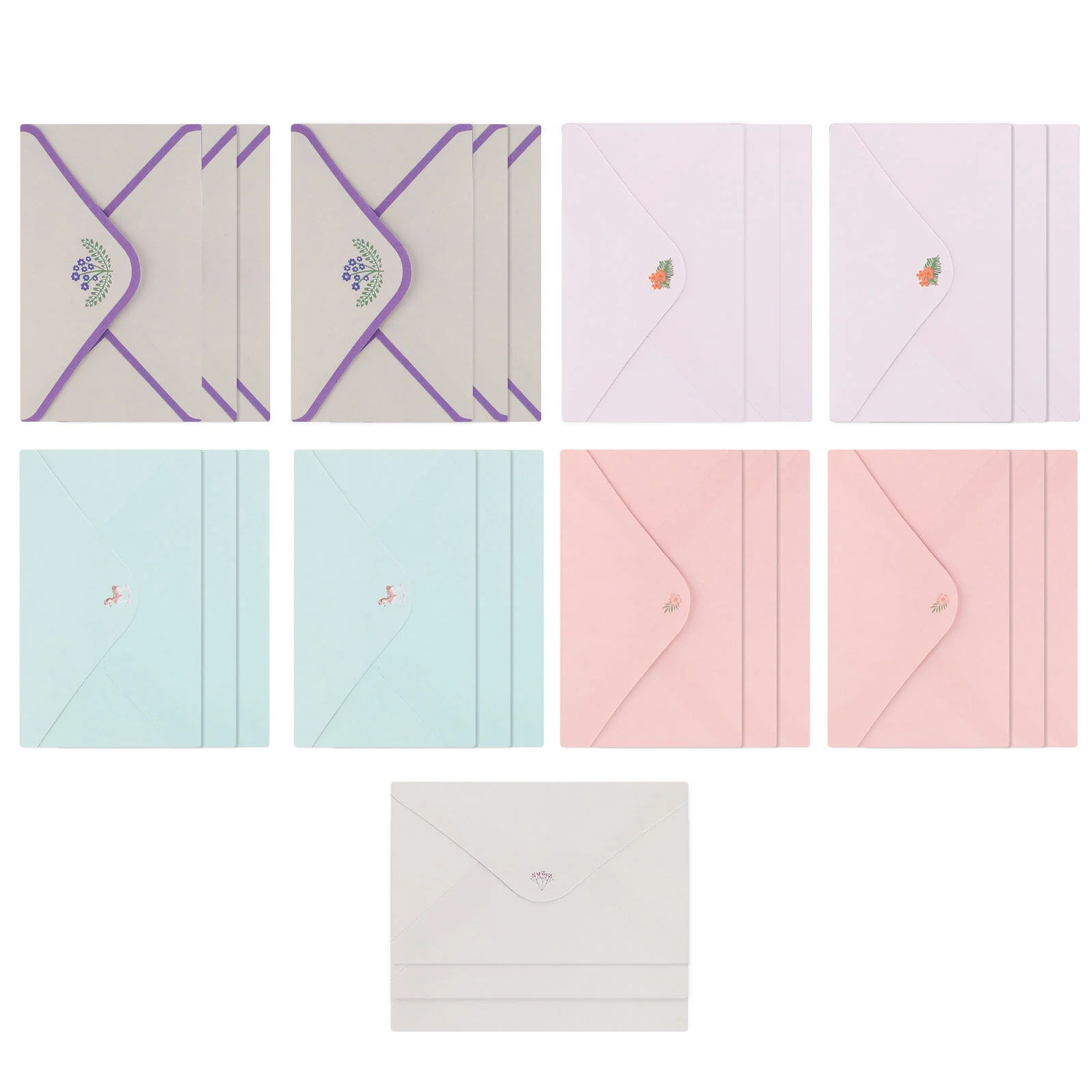 

45pcs Envelope Stationery Letter Paper Kit Lovely Letter Writing Paper Set