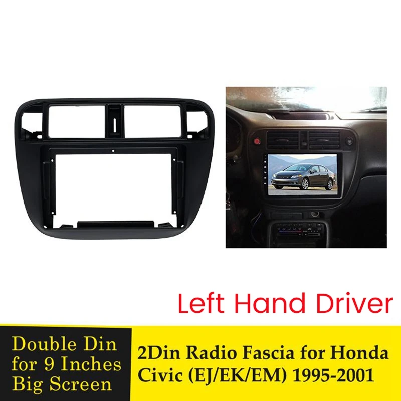 9-дюймовая 2 Din Автомобильная стереомагнитола Fascia ДЛЯ Honda Civic(EJ/EK/EM) 1995-2001 комплект LHD