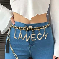 body jewelry letter belly waist chain for women boho tassel belts body fashion accessories jewerlry ladiesgirls