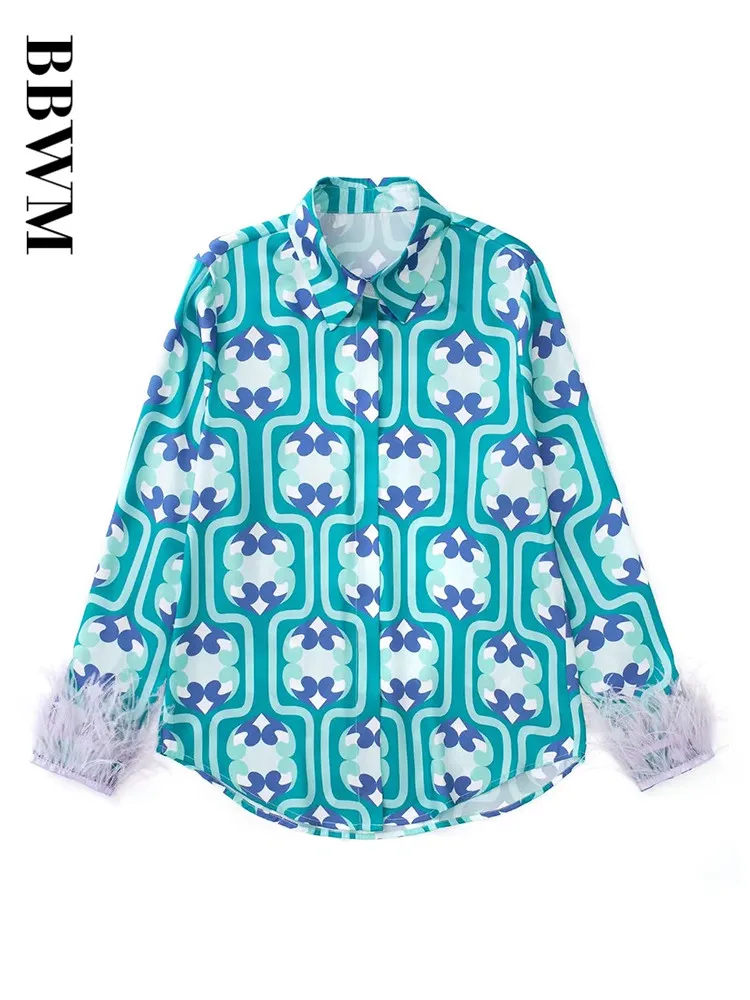 Женский комплект из 2 предметов Клетчатая блузка и прямые брюки повседневная