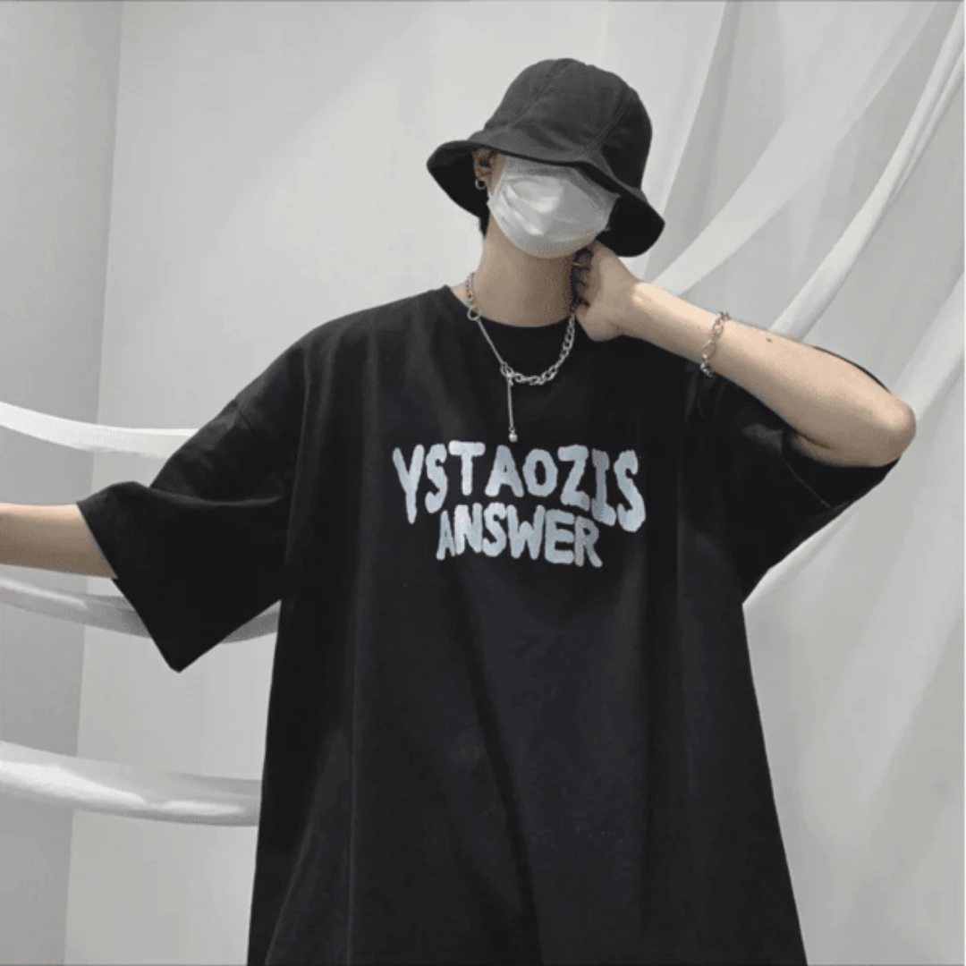 

Man T-shirts Hip Hop Oversized Unisex Clothing Summer Man Casual Short Sleeve Loose Cotton Tops Luxury Men's T Shirt