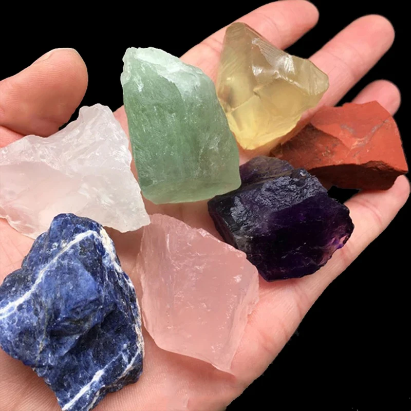 

Украшение для дома, из природного камня, кристалла, чакры, кварца, минеральные, для детей, 7 шт./компл.