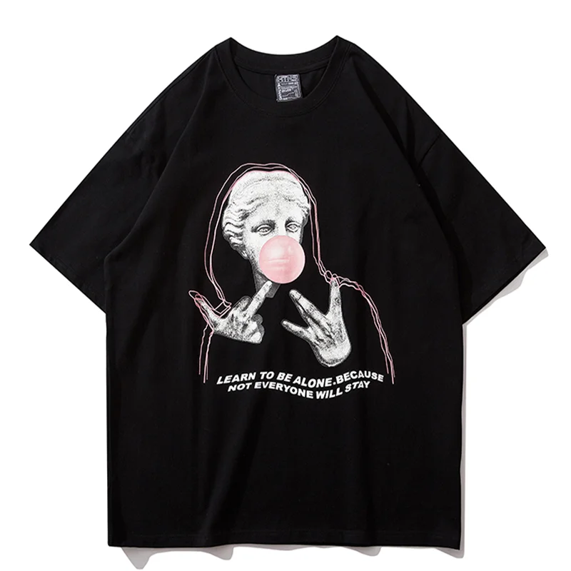

Anime Oversized T-shirt Men Streetwear Hip Hop Graphic T shirts 100% Cotton Funny Tshirt Print Tops Tee Summer Fashion Clothing