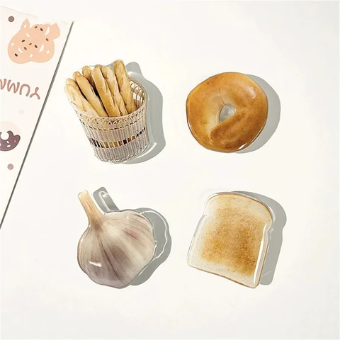 Держатель-подставка для телефона в Корейском стиле Корейский Милый Забавный Хлеб Помидор Ручка Tok Griptok Подставка Для Телефона Поддержка Для iPhone Samsung Универсальные аксессуары Держатель Кольцо