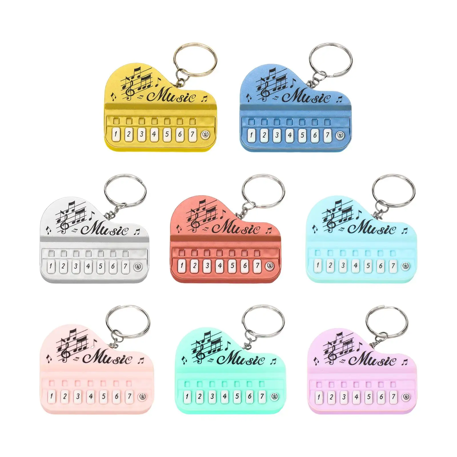 

Mini Size Finger Piano Keyring Piano Keychain for Kids Piano Teacher Chlidren