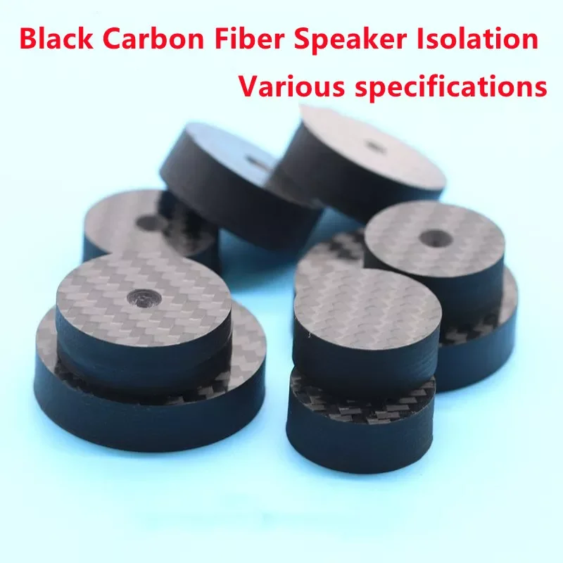 

NEW2023 8PCS Black Carbon Fiber Speaker Isolation 40x10mm 50*10mm Base Pad Shoe Feet Hifi Amp cone speaker pad