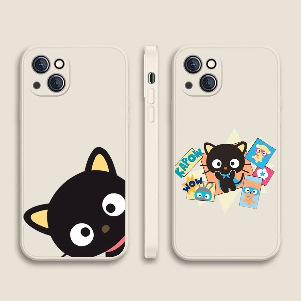 Чехол для телефона Sanrio Chococat Iphone 11 13 14 Pro Max X Xr Xs Se2020 12mini Белый