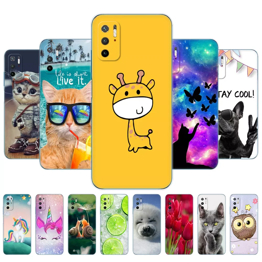 

For Poco M3 Pro Case 6.5" Phone Back covers For Xiaomi Poco M3 Pro Silicon Case Bumper POCOPHONE Funda Soft Tpu Etui Bag
