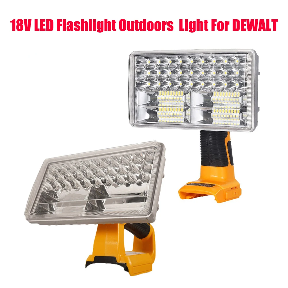 

SALE 30W tool light indoor and outdoor light Led light work light For DEWALT 18V lithium ion battery DCB201 DCB200