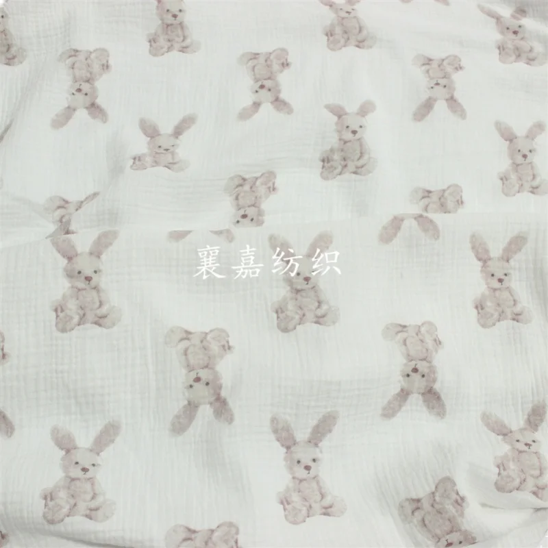 

100X135cm/ M 180g Cotton Double Layer Gauze Crep Dress Fabric Material for Clothes