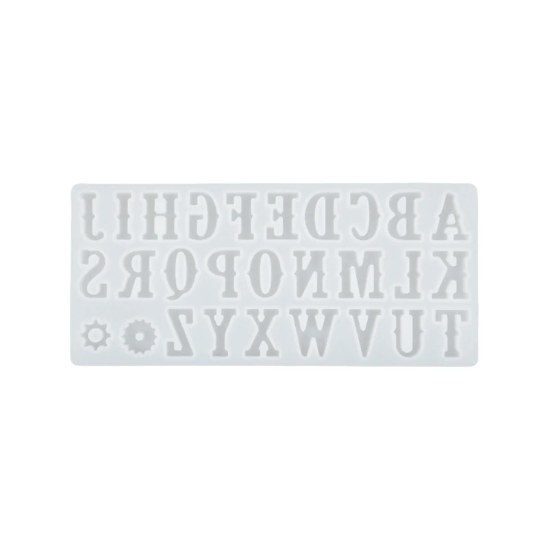 

Large English Alphabets Earrings Silicone Epoxy Resin Mold DIY Keychain Pendant Jewelry for Luggage Tags Bag Accessories