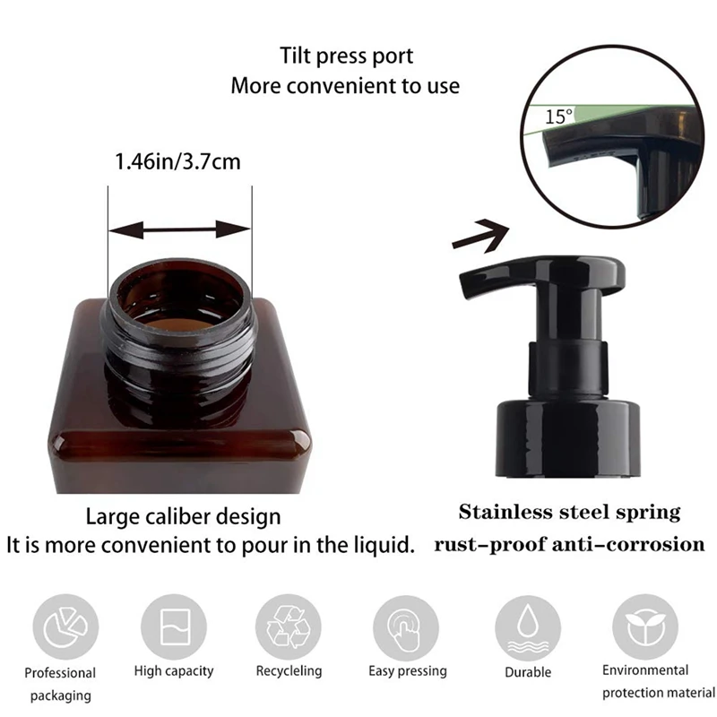 10 шт./упаковка дозатор для мыла 15 унций 450 мл