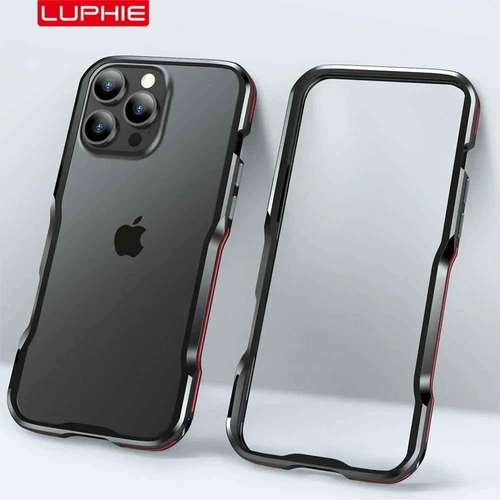 Легкий алюминиевый металлический каркас LUPHIE для iphone 16 Pro Max бампер 15 Plus 14 12 13