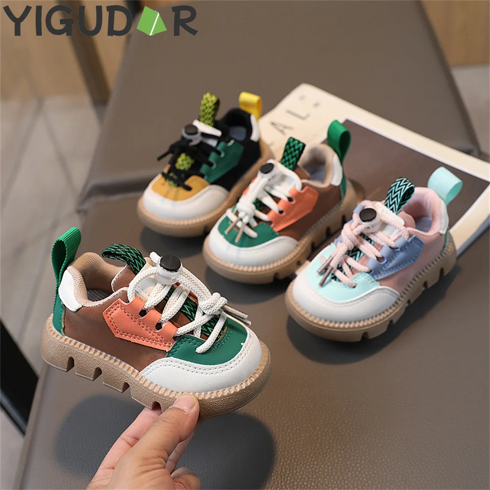 

Sports Shoes for Girls Lace up Sneakers Flats Boys Outdoor Casual Shoes Children Sneakers Running Shoes kids shoes zapatillas