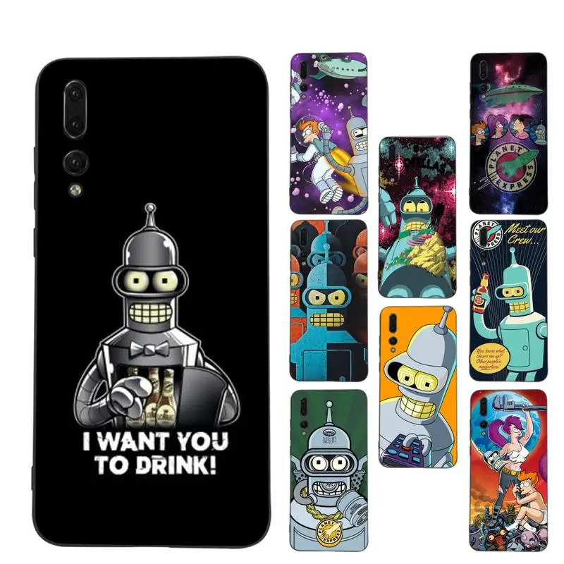 

Cartoon Amine Cute F-Futuramas Phone Case for Huawei P30 40 20 10 8 9 lite pro plus Psmart2019