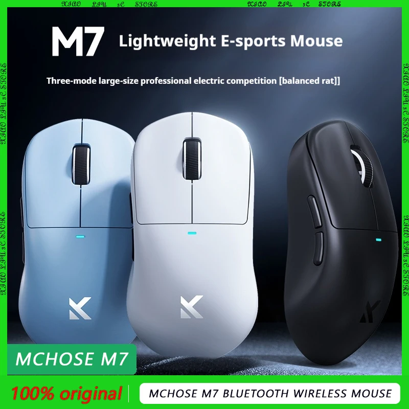MCHOSE M7 Bluetooth Беспроводная мышь Трехрежимные игровые мыши для киберспорта на заказ