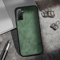 phone case for samsung galaxy s20 21 22 ultra s21 fe s10 s10e note 20 10 8 plus a52 a53 a71 suede leather back cover