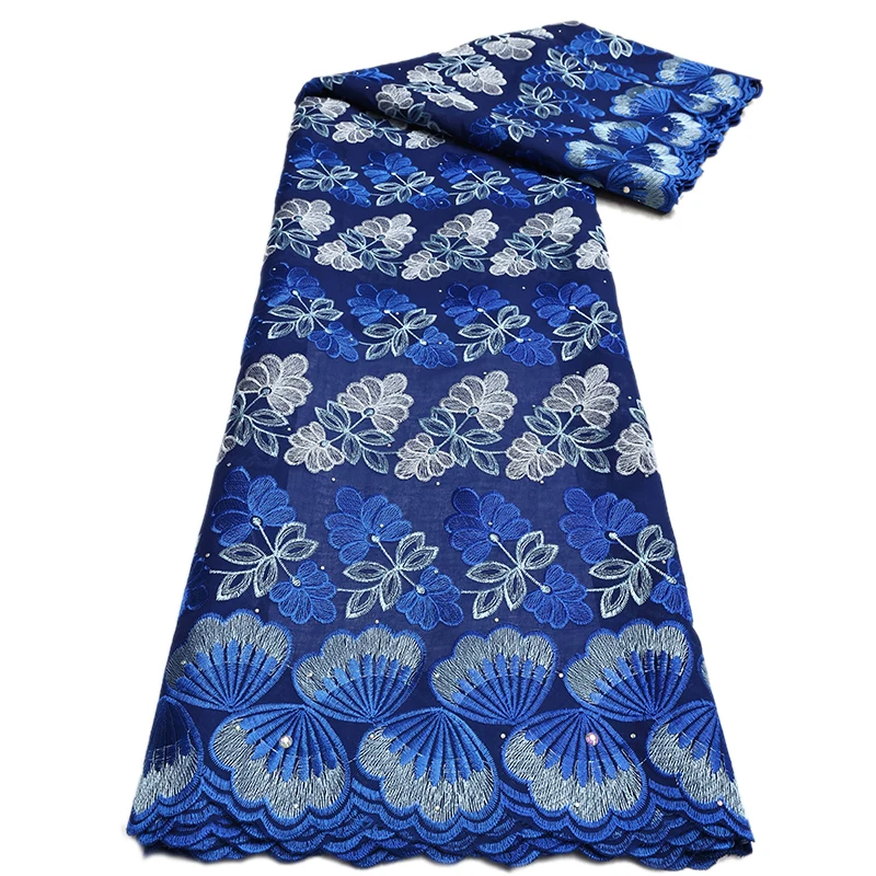 Африканская Хлопковая Кружевная Ткань Швейцарская Вуаль Стандартные Вечерние